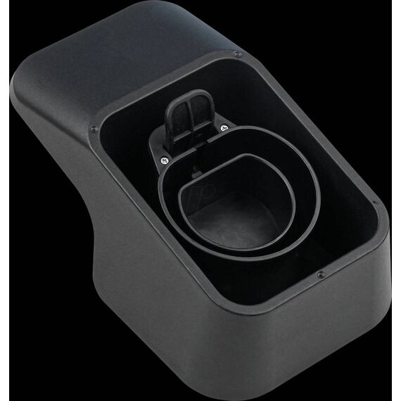 Kabelmeister EVC‑H03 Wall Mount – Type 2 EV Charging Cable Holder, Black, Outdoor